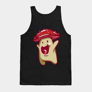 Happy Cute Character Mushroom Tank Top